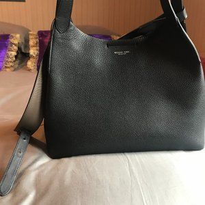 MICHAEL KORS COLLECTION Monica Style Medium/Large Leather Shoulder Bag Black